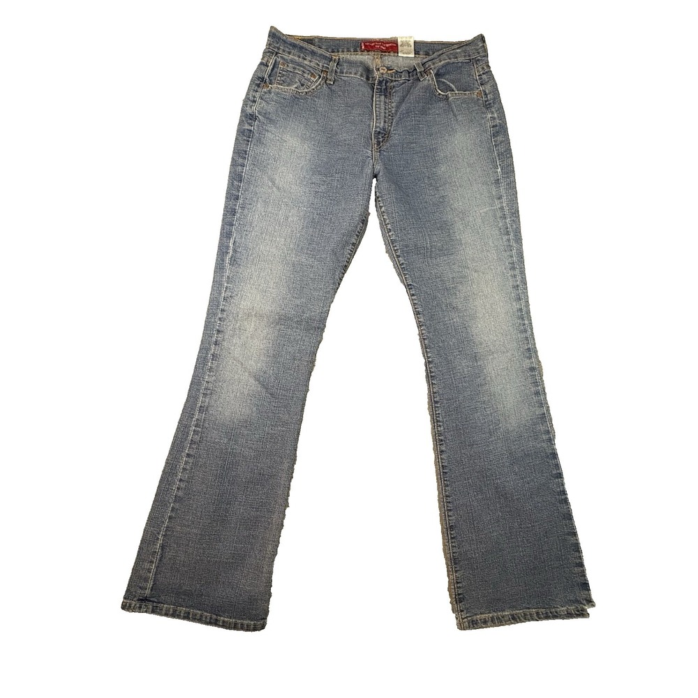 Levi‎ 515 Women's 36x33 Medium Wash Nouveau Boot Cut Stretch Low Rise Jeans
